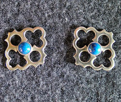 Silver Earrings with Lapis Lazuli