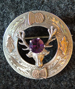 Stag Head Brooch